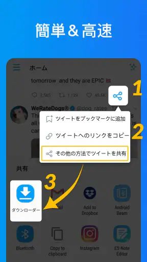 動画ダウンロード - ビデオ、写真、GIF を高速に保存 screenshot