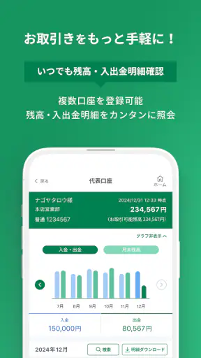 名古屋銀行アプリ screenshot