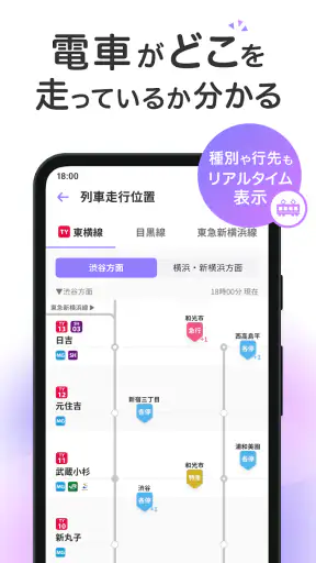 東急線アプリ：東急電鉄・東急バス公式の時刻表 / 運行情報 screenshot