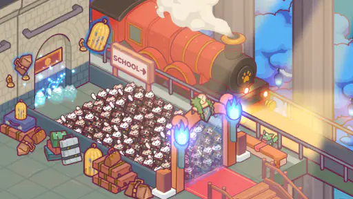 猫の魔法学校：神秘的でかわいいタイクーン screenshot