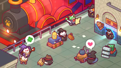 猫の魔法学校：神秘的でかわいいタイクーン screenshot