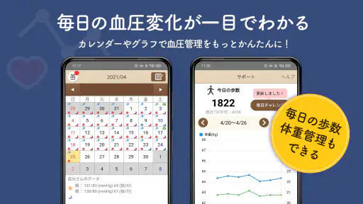血圧ノート-はじめての血圧管理アプリ- screenshot