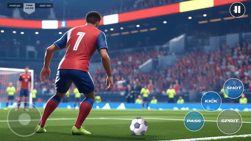 Match de football sur penalty screenshot