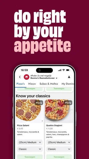 Domino's Pizza Nederland screenshot