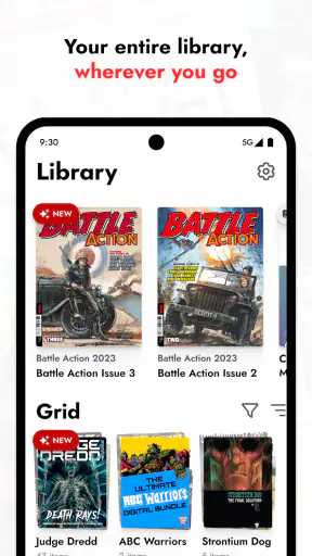 2000 AD Comics and Judge Dredd screenshot