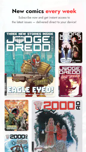 2000 AD Comics and Judge Dredd screenshot