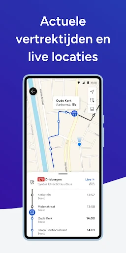 9292 reisplanner OV + e-ticket screenshot