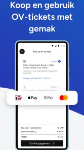 9292 reisplanner OV + e-ticket screenshot