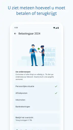 Aangifte Inkomstenbelasting screenshot