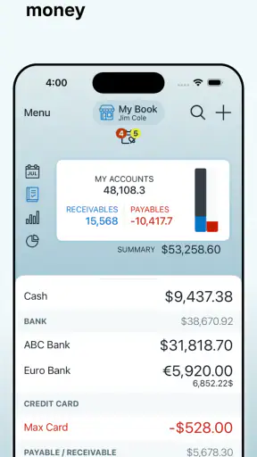 Account Book - Money Manager screenshot