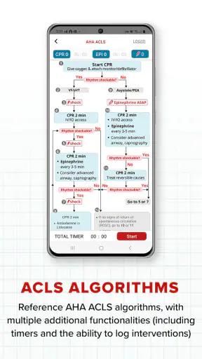 AHA ACLS screenshot
