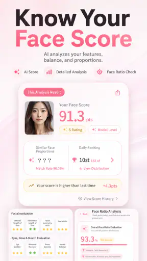 AI Face Score: FaceChecker screenshot
