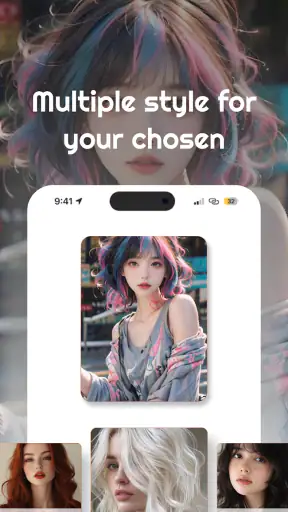 AI Hair Color Style Art Change screenshot