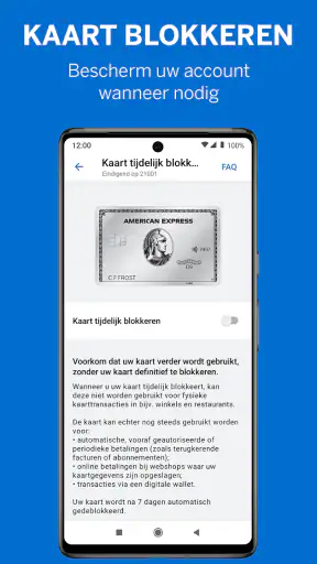 Amex Nederland screenshot