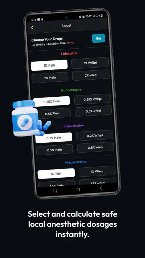 Anesthesia Calculator screenshot