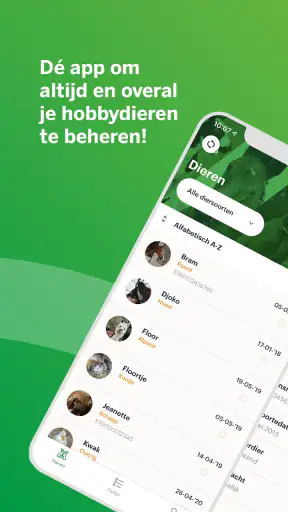 Anymal - Dieren administratie screenshot