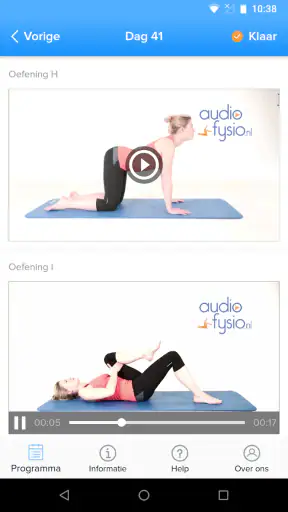 AudioFysio Lage Rugpijn App screenshot