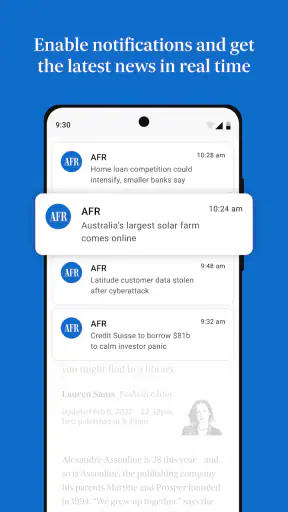 Australian Financial Review screenshot