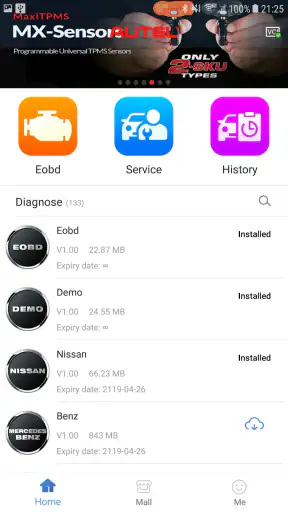 Autel MaxiAP200 screenshot
