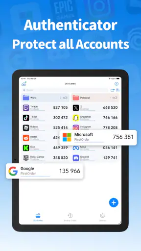 Authenticator App · 2FA screenshot