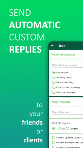 AutoResponder voor WA screenshot