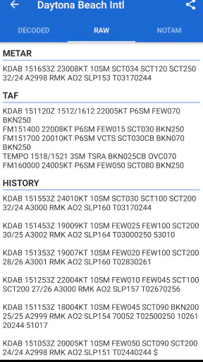Avia Weather - METAR & TAF screenshot