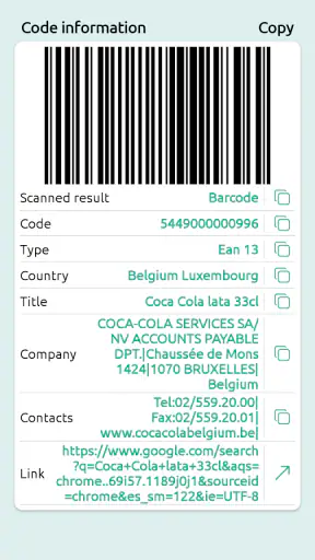 Barcodescanner screenshot