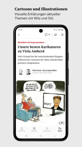 Basler Zeitung Nachrichten screenshot