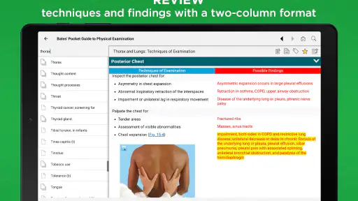 Bates' Physical Examination screenshot