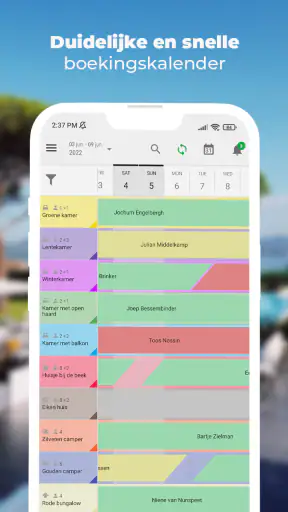 BedBooking: boekingskalender screenshot