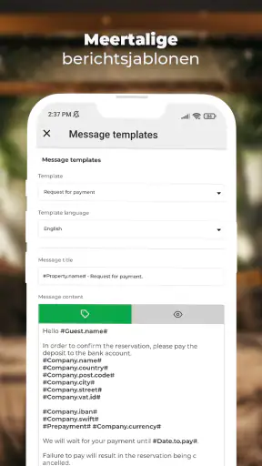 BedBooking: boekingskalender screenshot