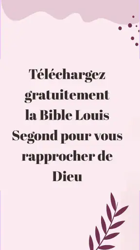 Bible Louis Segond avec audio screenshot
