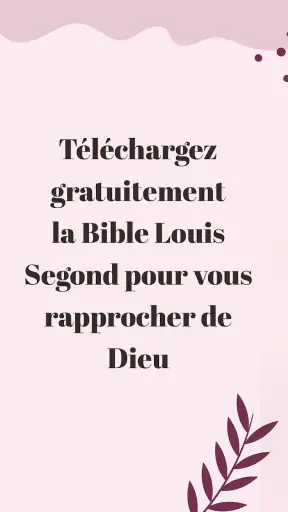 Bible Louis Segond avec audio screenshot