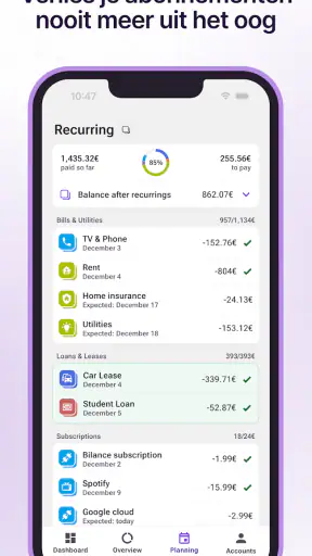 Bilance: Geld, Budget & Kosten screenshot