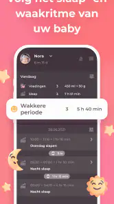 Borstvoeding app Baby-tracker screenshot