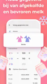 Borstvoeding app Baby-tracker screenshot