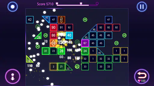 Bricks Breaker Hit - Glow Ball screenshot
