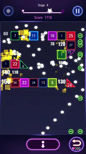 Bricks Breaker Hit - Glow Ball screenshot