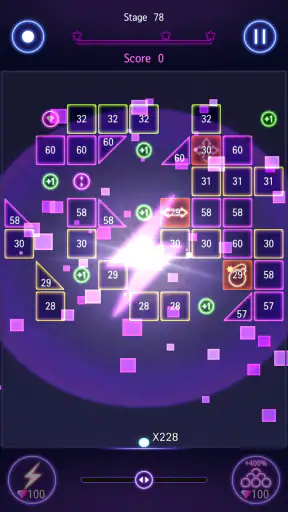 Bricks Breaker Hit - Glow Ball screenshot