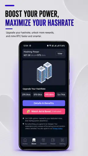 BTC Cloud Mining(Crypto Miner) screenshot