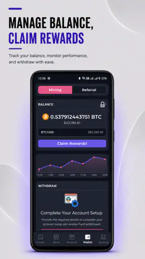 BTC Cloud Mining(Crypto Miner) screenshot