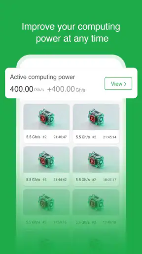 BtcCoin-Cloud Miner Mining screenshot