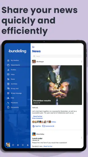 Bundeling screenshot