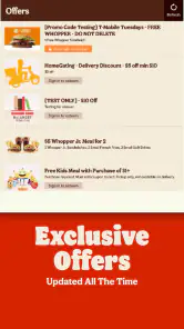 Burger King screenshot