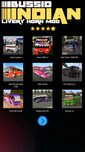 Bussid Indian Livery Horn Mod screenshot