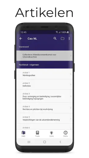 CAO voor Uitzendkrachten screenshot
