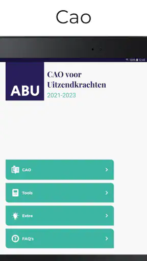 CAO voor Uitzendkrachten screenshot