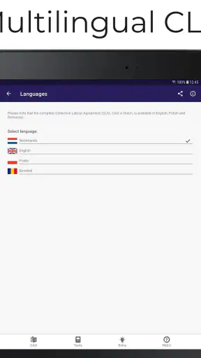 CAO voor Uitzendkrachten screenshot