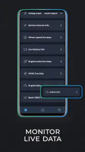 Carista OBD2 screenshot