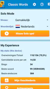 Classic Words+ (Nederlands) screenshot